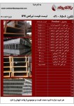 صورت بار تیرآهن (IPE) - تصویر 1