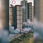 تخریب کاری جالب یک ساختمان