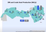 بررسی تولید آهن اسفنجی (DRI) و فولاد خام در منطقه!