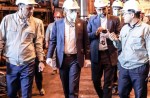بازدید رییس هیات عامل ایدرو از مجتمع فولاد خراسان.