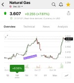 افزایش 7% قیمت گاز طبیعی ایالات متحده