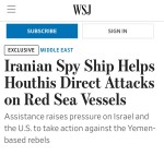نظامیان ایران به شورشیان حوثی برای حمله به کشتی‌ها در دریای سرخ