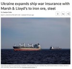 تاثیر تهاجم روسیه بر محموله های فولادی و سنگ آهن اوکراین