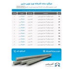 اعلام موجودی میلگرد ساده - تصویر 1