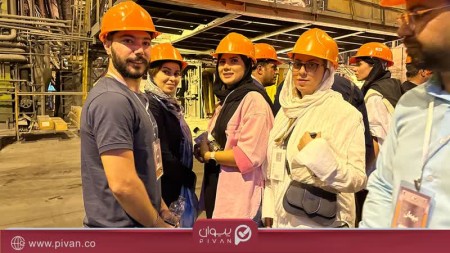 بازدید جمعی از کارشناسان پیوان از مجتمع فولاد مبارکه