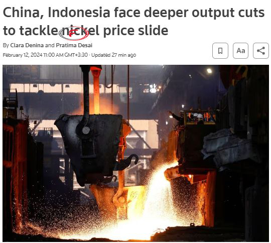 مقابله چین و اندونزی جهت کاهش قیمت نیکل