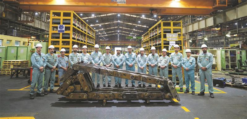 بازسازی زنجیرهای دمی‌بار شرکت فولاد مبارکه با موفقیت انجام شد
